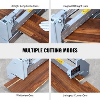 Cortadora de Suelo 330mm, Corta Lamas de Vinilo, Laminado, Madera Ingenierizada, Revestimiento, Profundidad de Corte de 12mm Corte Sin Esfuerzo y Fácil, Cortadora de Lamas de Vinilo para LVP, WPC,...