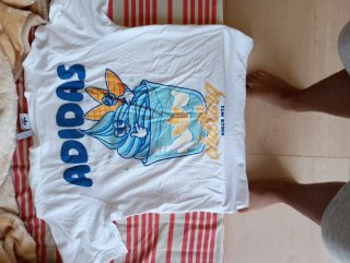Camiseta Adidas Hombre Blanca Original