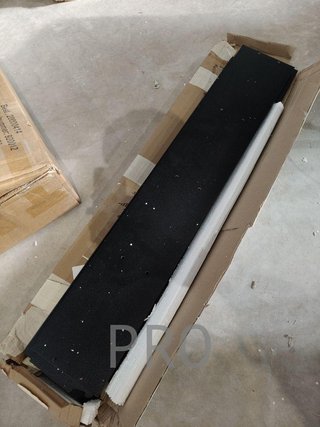 Estante de madera colgante negro - VCM