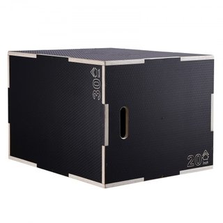 Caja de Salto Pliométrica 3 en 1, Caja de Plyo de Madera de 30/24/20 Pulgadas, Plataforma y Caja de Agilidad para Saltar, Caja de Ejercicio Antideslizante para Entrenamiento en Casa, Entrenamiento...