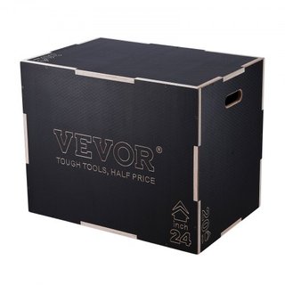 Caja de Salto Pliométrica 3 en 1, Caja de Plyo de Madera de 30/24/20 Pulgadas, Plataforma y Caja de Agilidad para Saltar, Caja de Ejercicio Antideslizante para Entrenamiento en Casa, Entrenamiento...