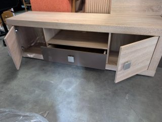 Mueble de salón madera y metal