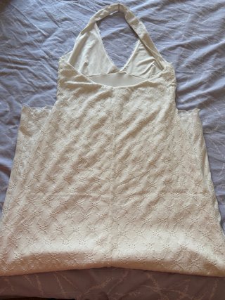 Vestido largo blanco Pull&Bear Talla L