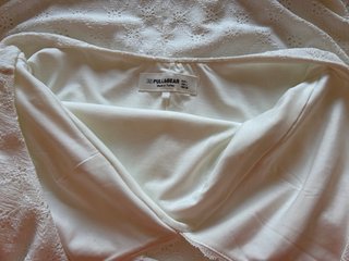 Vestido largo blanco Pull&Bear Talla L