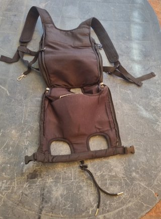 Mochila para mascotas negra