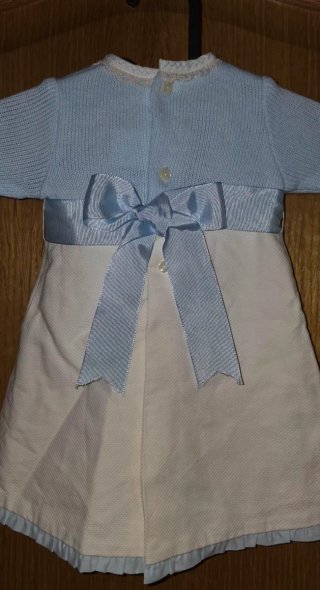 Vestido Faldón Yoedu Bautizo Talla 1 Mes Niño-a