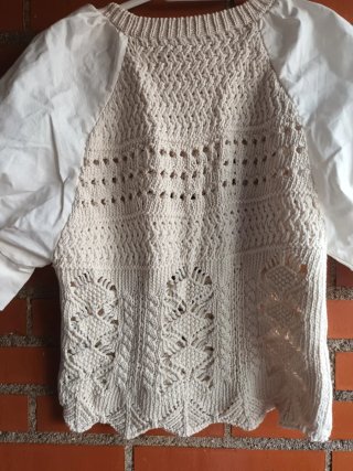 Blusa Zara Beige Talla S