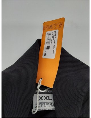 Portwest Polo De Manga Larga Genoa - Tamaño: XXL - Color: Negro - B212BKRXXL