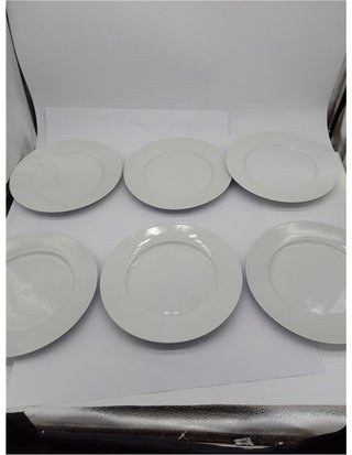 Amazon Basics platos llanos - 6 Unidad - 26.7 cm