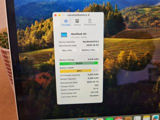 APPLE MacBook Air 13 2019 8GB RAM Batería 80%