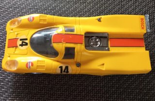 Coche Scalextric Porsche Amarillo