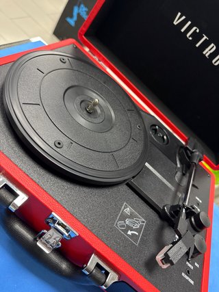 Toca disco victrola estilo maletin