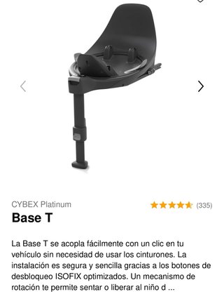 Silla coche Cybex 0-24 meses + Base T verde