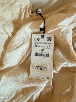 Vestido Zara Beige Midi