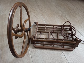 Pie de máquina de coser de metal