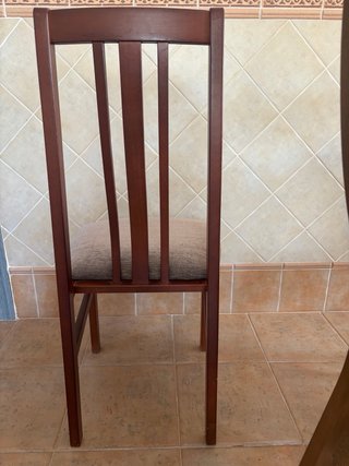 8 Sillas Comedor Madera Tapizadas