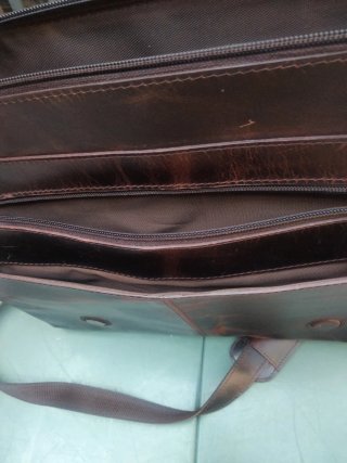 Cartera ejecutiva cuero marrón Rustic Town