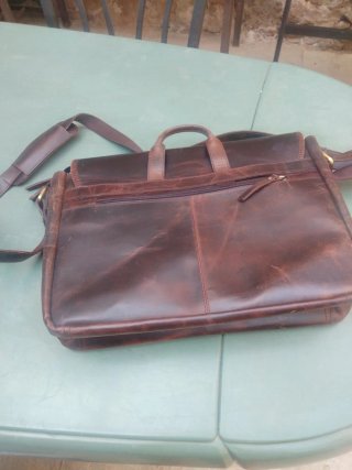 Cartera ejecutiva cuero marrón Rustic Town