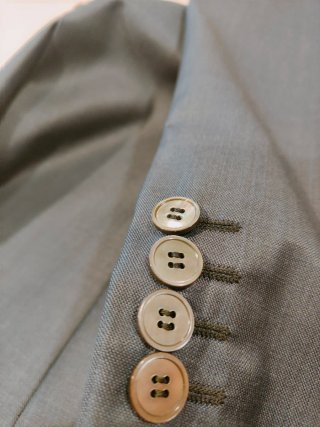 Chaqué Octavio Nuccio Talla 50 Azul/Gris