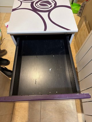 Cajonera de oficina 2 cajones metálica