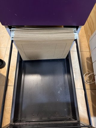 Cajonera de oficina 2 cajones metálica