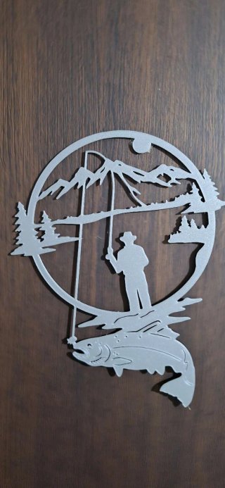 Decorazione da parete pescatore