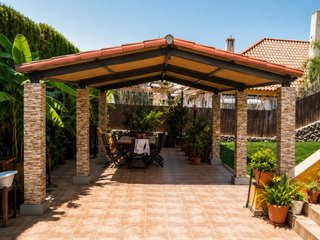 Pérgola de hierro a medida