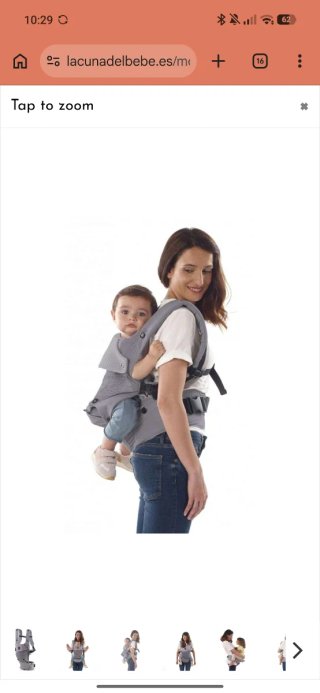 Mochila Portabebés Jane Gris