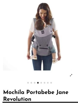 Mochila Portabebés Jane Gris