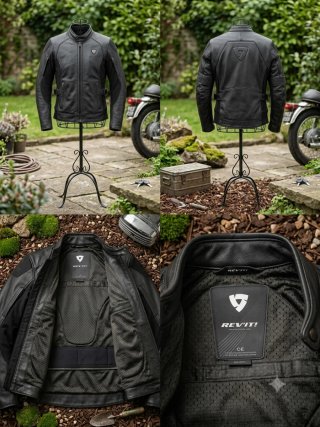 Chaqueta de cuero para moto mujer marca Rev'it
