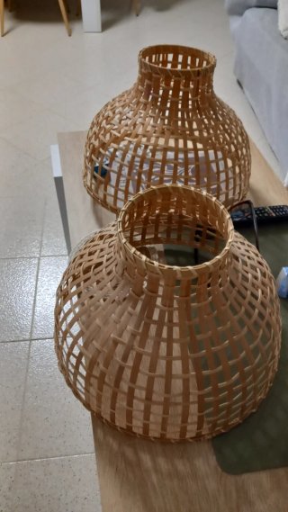 2 pantallas lámpara ikea