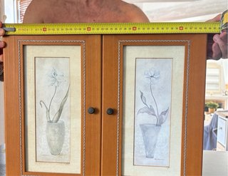 Cubre cuadro eléctrico porta llaves madera