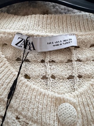 Jersey Zara Verano Beige Talla S