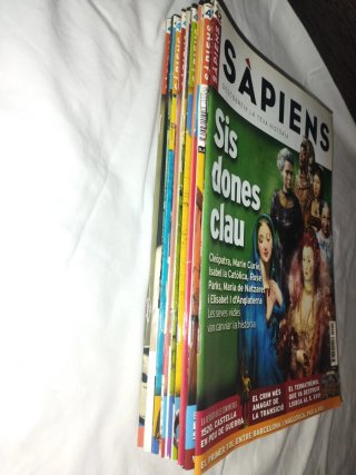 Lote de 9 revistas Sapiens