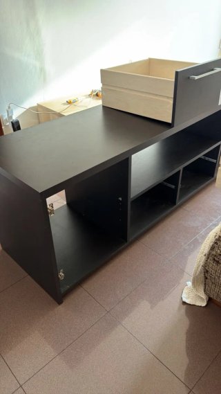 Mueble TV negro