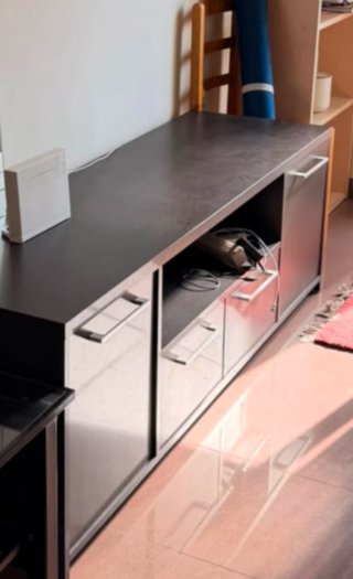 Mueble TV negro