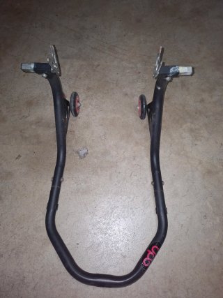 Caballete moto soporte rueda trasera