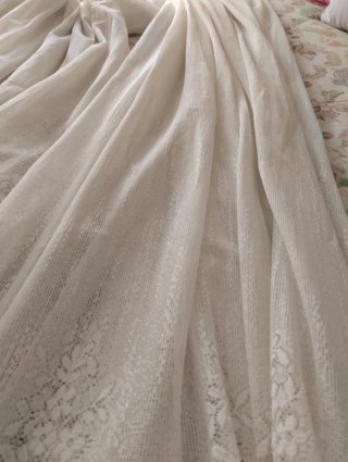 Cortinas de encaje blancas