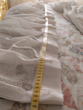 Cortinas de encaje blancas
