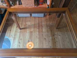 Mesa comedor madera y cristal extensible