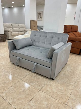 Sofá Cama Gris 2 Plazas