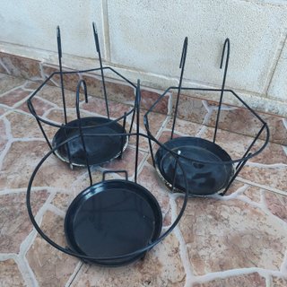 Colgadores de macetas de metal