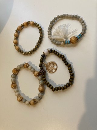 Set di 4 Braccialetti Boho Albero della Vita