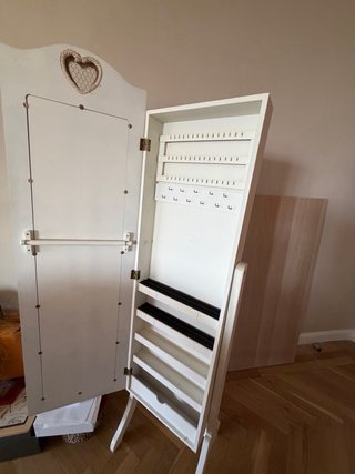 Mueble Joyero Espejo Maison du Monde Blanco