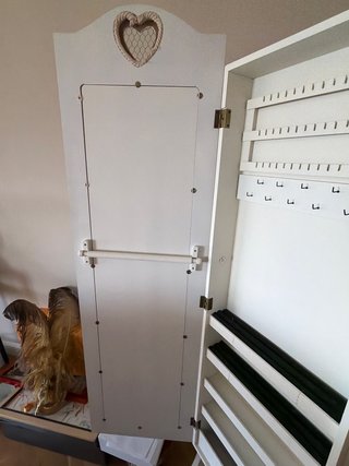 Mueble Joyero Espejo Maison du Monde Blanco