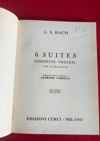 Bach Suites Inglesi Partiture (2 copie)