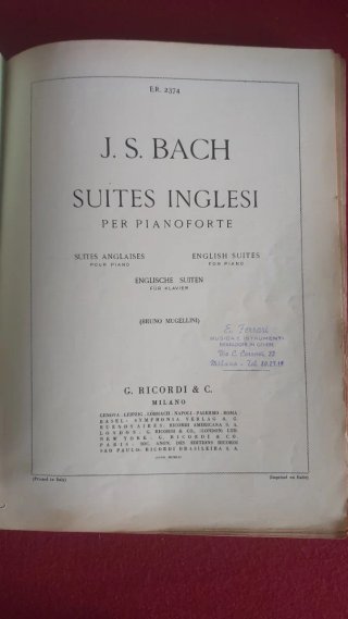 Bach Suites Inglesi Partiture (2 copie)