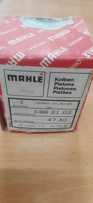 PISTON MAHLE YAMAHA TZR/DT 80CC AGUA.