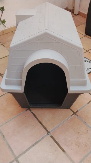 Caseta perro grande beige
