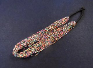 Collar hilos múltiples cuentas pequeñas multicolor